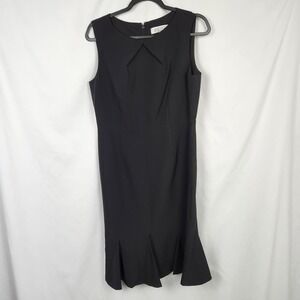 Kasper Womens Dress Size 8 Black‎ Flare Sleeveless Formal Business Wedding
